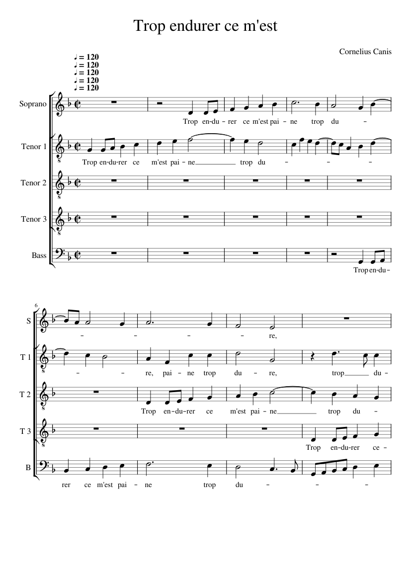 Trop endurer ce m'est