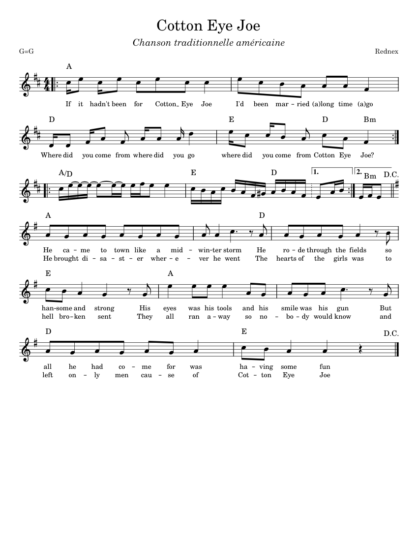 cotton eye joe