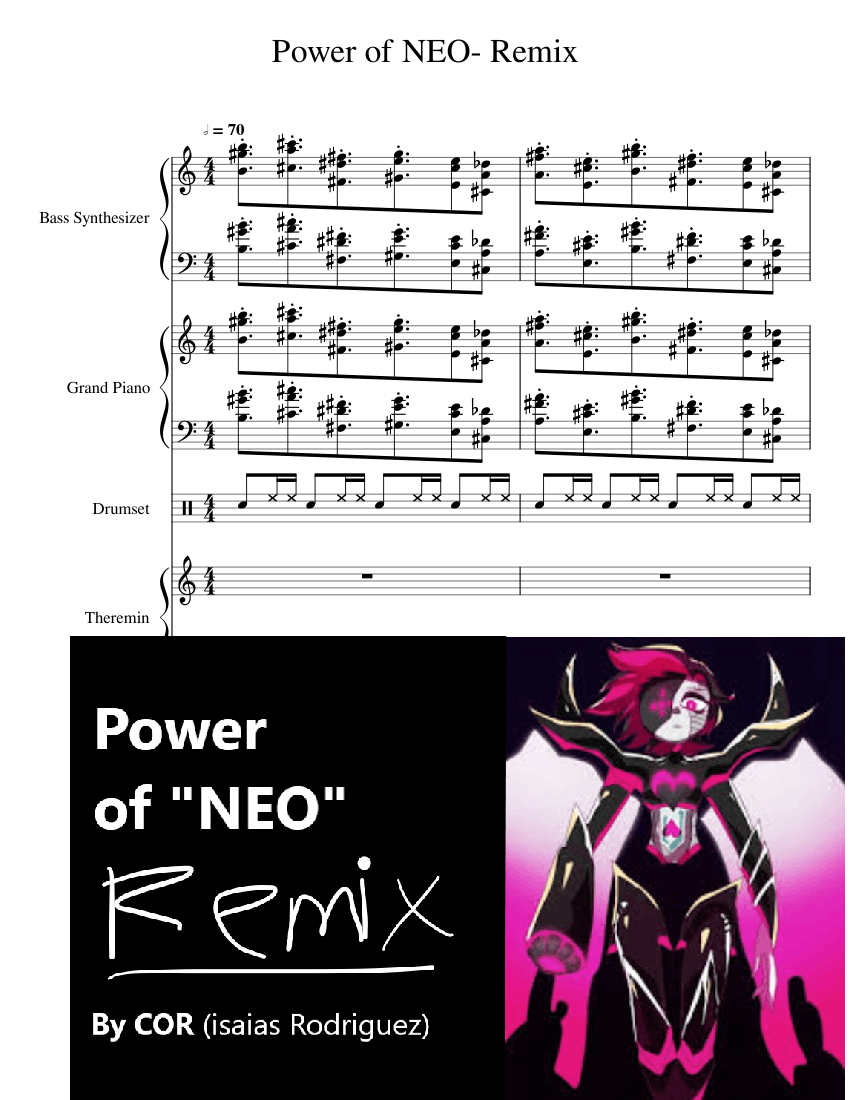 Power Of Neo Remix Sheet Music For Drum Group Piano Bass Synthesizer Mixed Quartet Musescore Com
