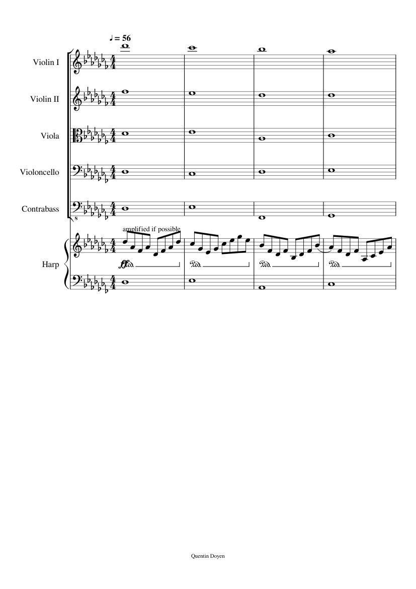 Some random chords Sheet music for Contrabass, Violin, Viola, Cello ...