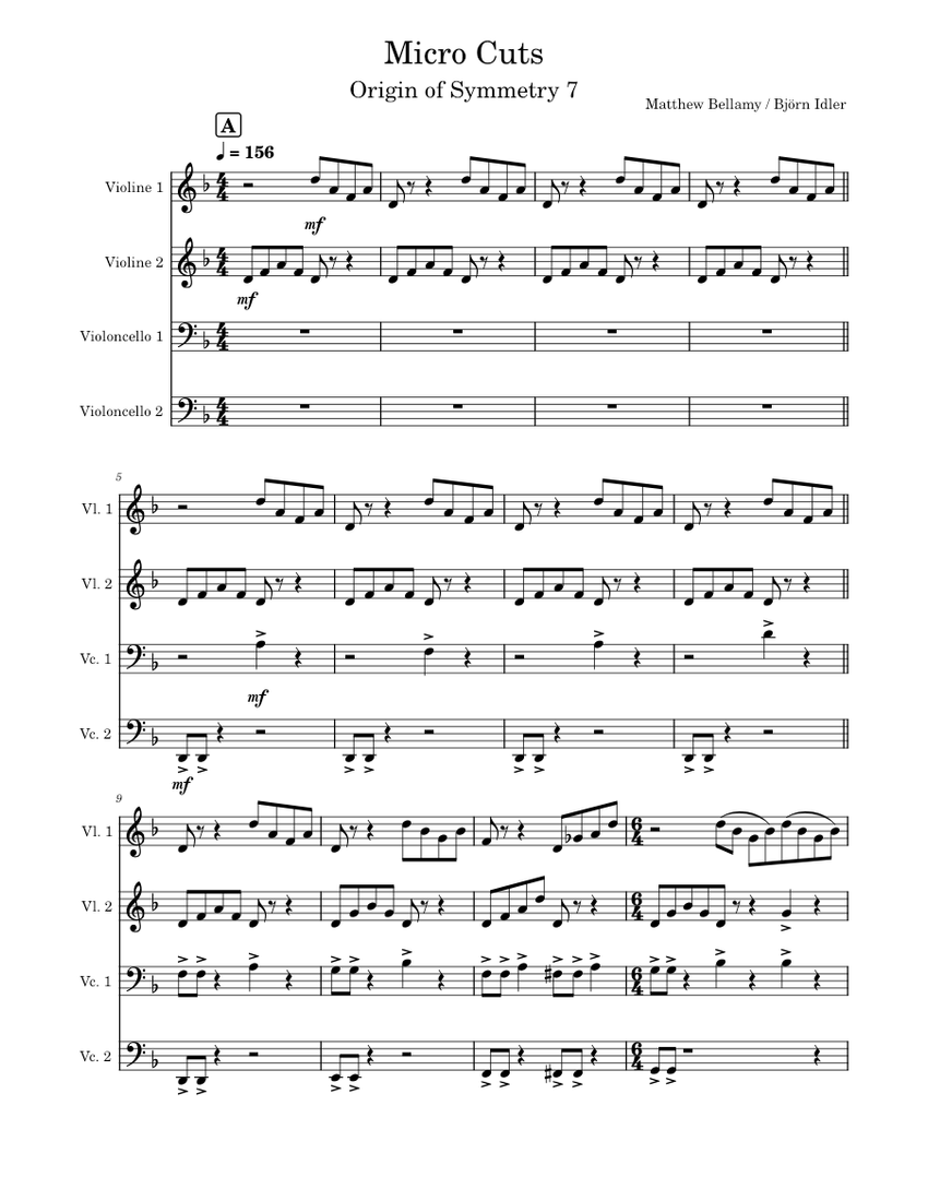 Muse - Micro Cuts - piano tutorial