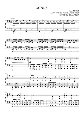Rammstein sheet music | Play, print, and download in PDF or MIDI sheet  music on Musescore.com