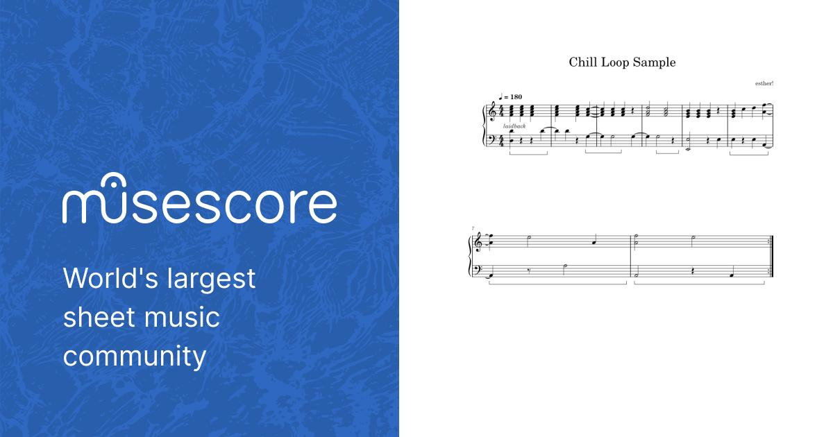 Chill Loop Sample Sheet music for Piano (Solo) | Musescore.com