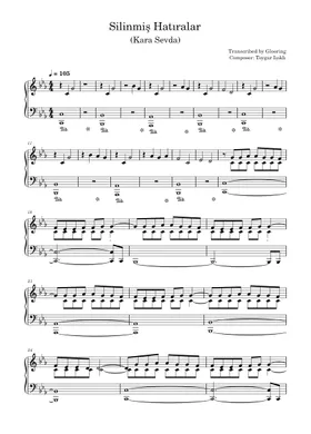 Free Silinmiş Hatıralar by Toygar Işıklı sheet music | Download PDF or  print on Musescore.com