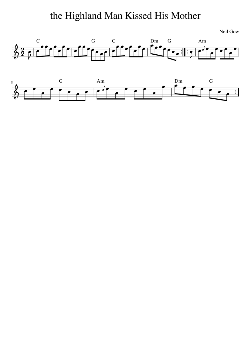 the Highland Man Kissed His Mother