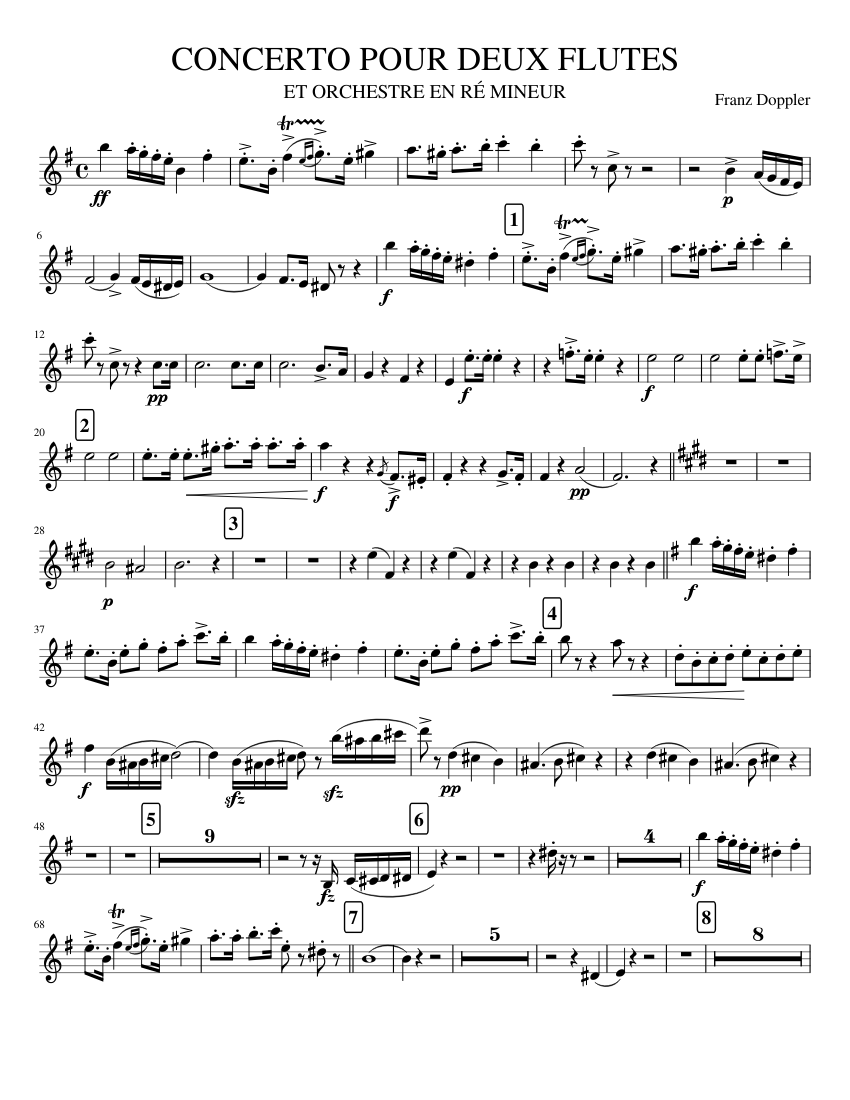 CL1. CONCERTO 2 FLUTES