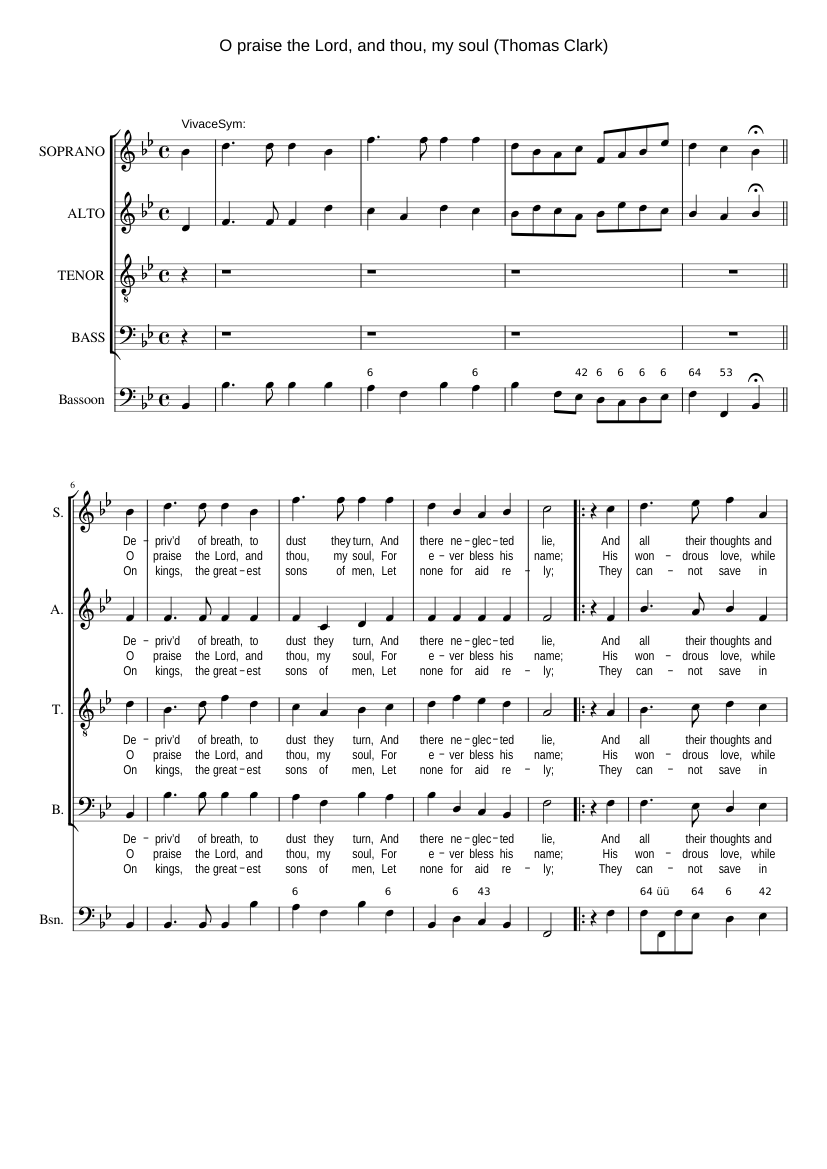 O praise the Lord and thou my soul