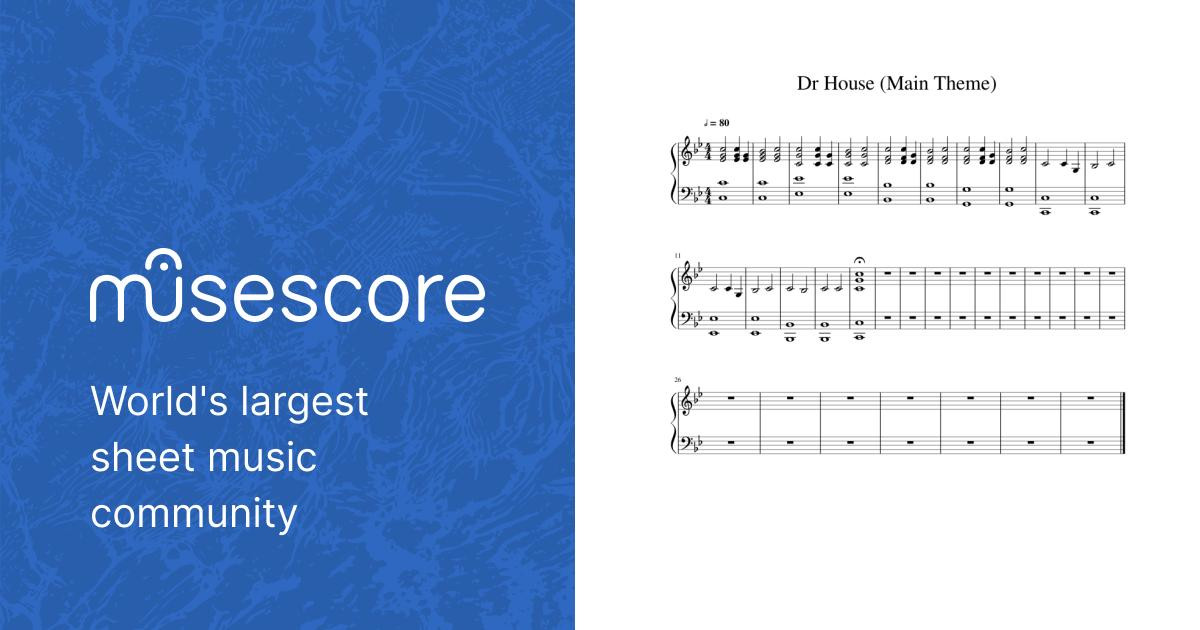 Dr House Main Theme Sheet music for Piano (Solo) | Musescore.com