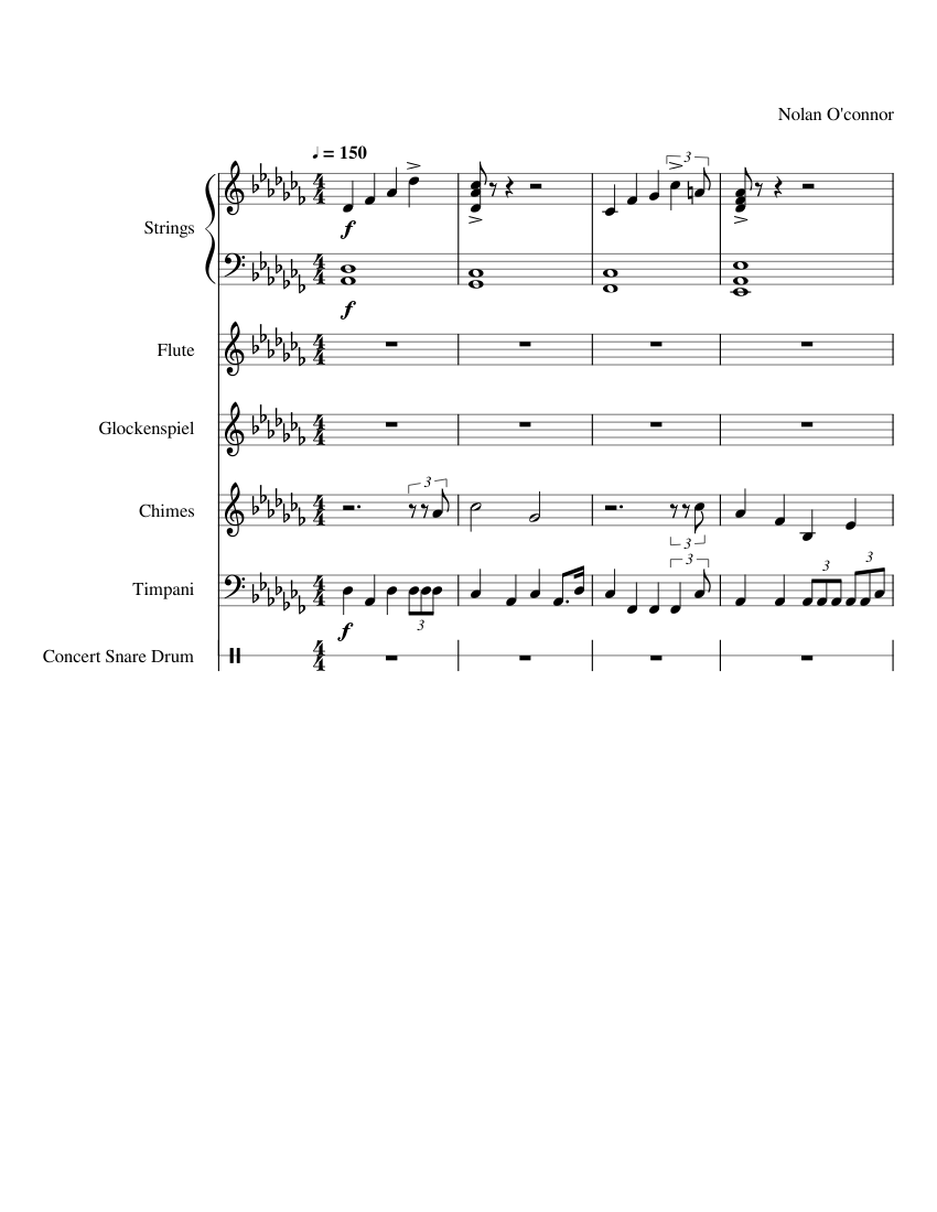 Sparta Remix Sheet music for Piano, Saxophone baritone, Timpani,  Glockenspiel (Mixed Quartet)