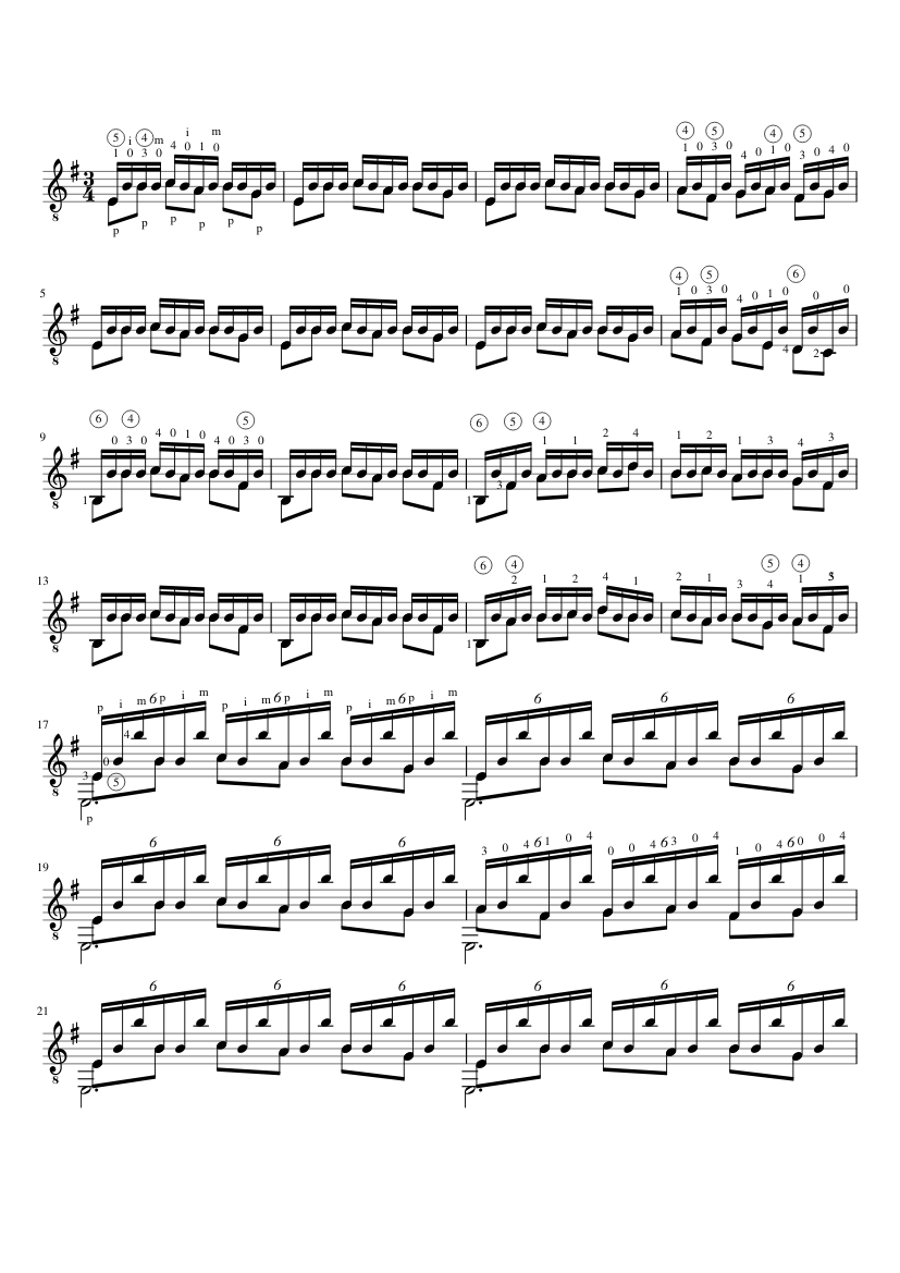 Asturias op. 47, No.5 - Isaac Albéniz Sheet music for Guitar (Solo) |  Musescore.com