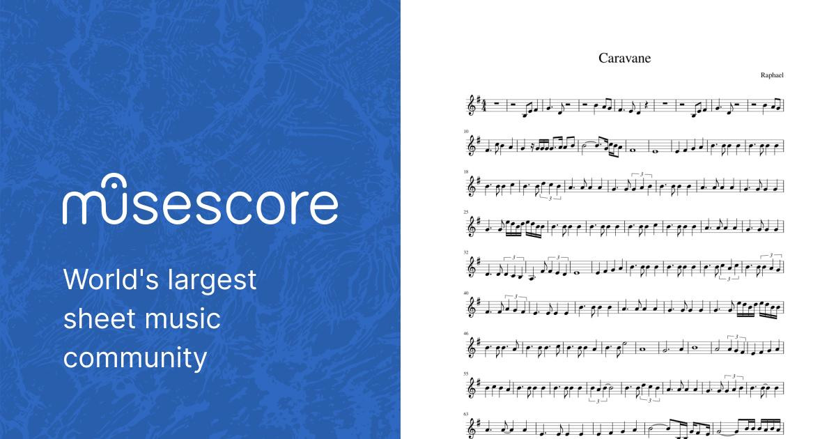 Caravane Raphael Sheet music for Violin (Solo) | Musescore.com