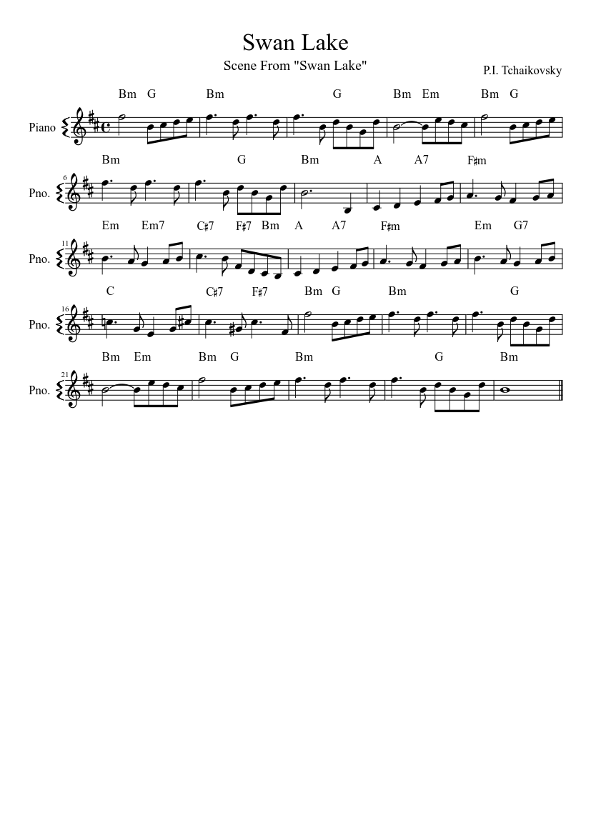 Swan Lake (ballet) Op.20