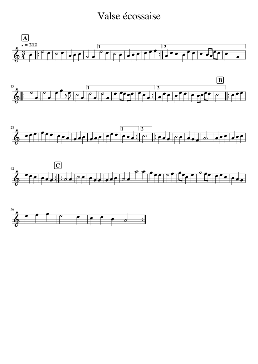valse-cossaise-sheet-music-for-piano-solo-easy-musescore
