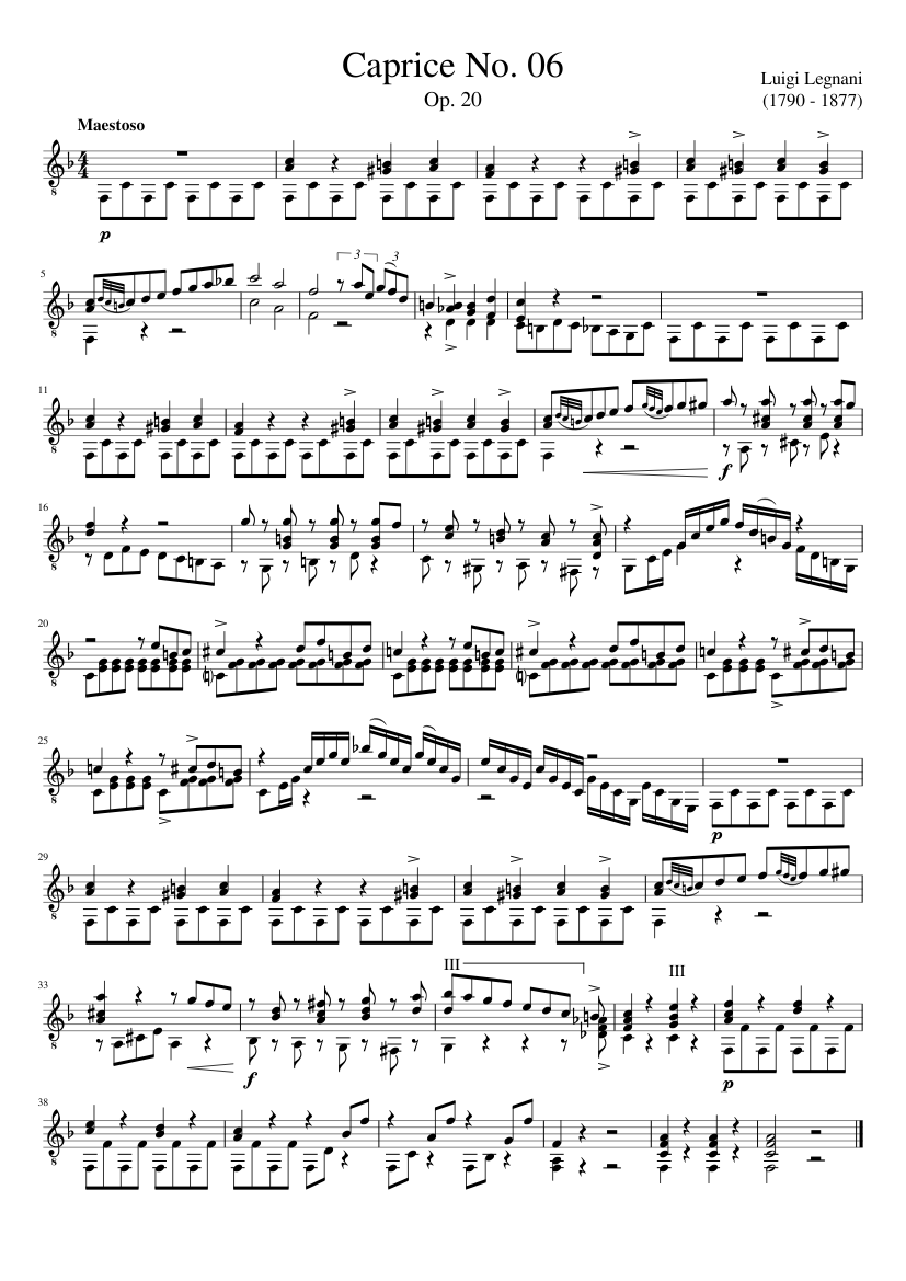 36 Caprices Op.20