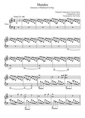 Free Amnesia A Machine For Pigs - Mandus by Misc Computer Games sheet music  | Download PDF or print on Musescore.com