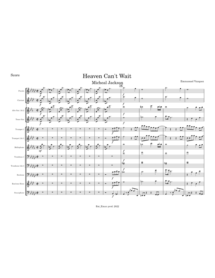 Heaven Can Wait" Sheet Music by Michael Jackson for Piano/Vocal/Chords  - Sheet Music Now