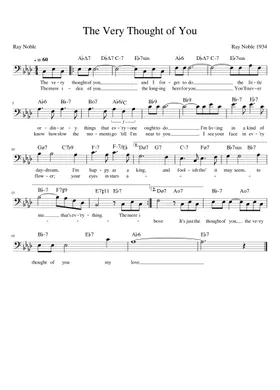 Free The Very Thought Of You by Ray Noble sheet music | Download PDF or  print on Musescore.com