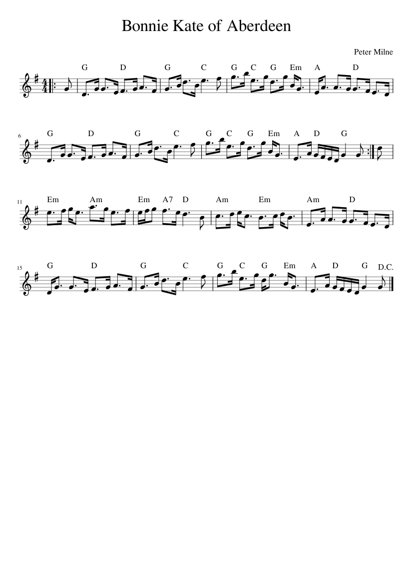 Bonnie Kate of Aberdeen