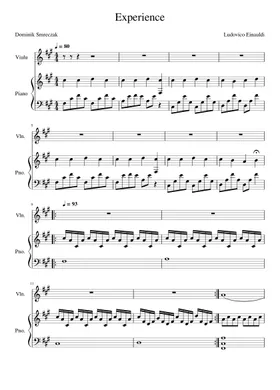 Four Dimensions - Ludovico Einaudi Sheet music for Piano (Solo) Easy