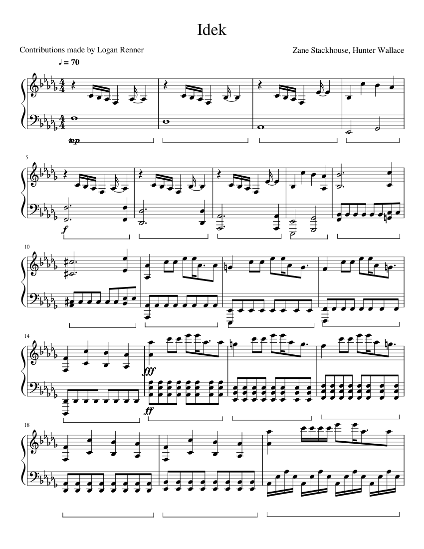 Powerful, Emotional Piano Piece (Finished) Sheet music for Piano (Solo) |  Musescore.com