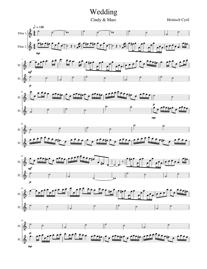 River Flows in you - difficult version Sheet music for Flute, Clarinet