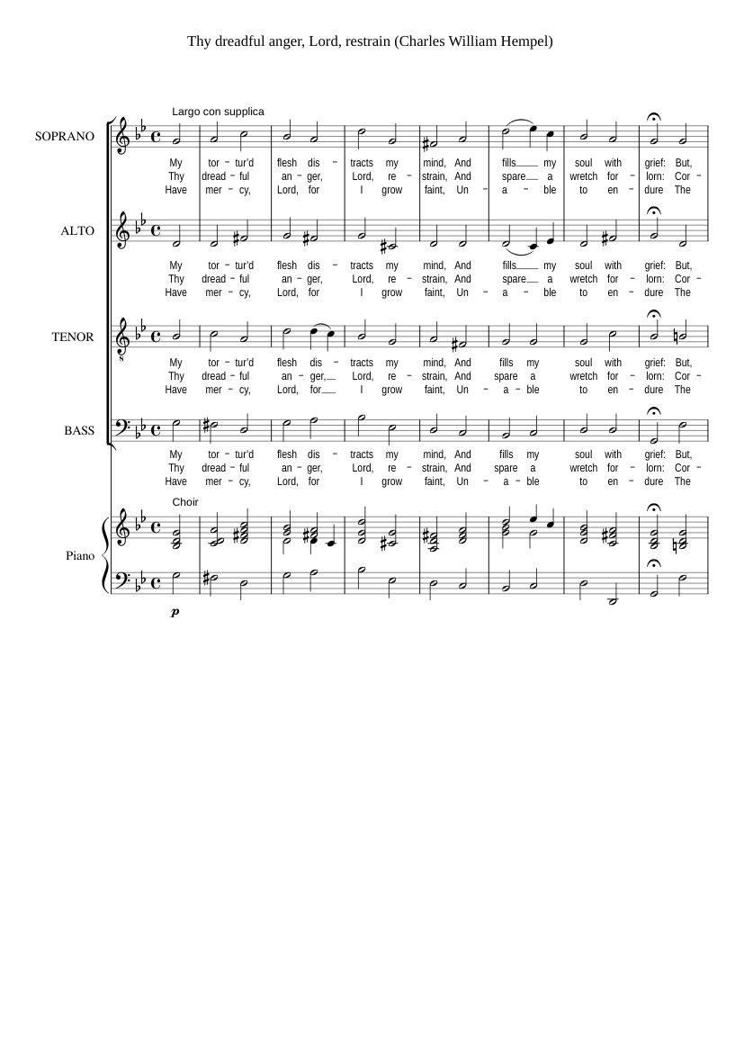 Thy dreadful anger Lord restrain