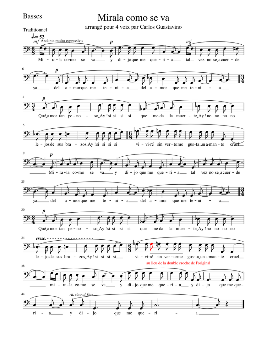 Mirala Como Se Va Basses Sheet Music For Bass Voice Solo mirala-como-se-va-basses-sheet-music-for-bass-voice-solo