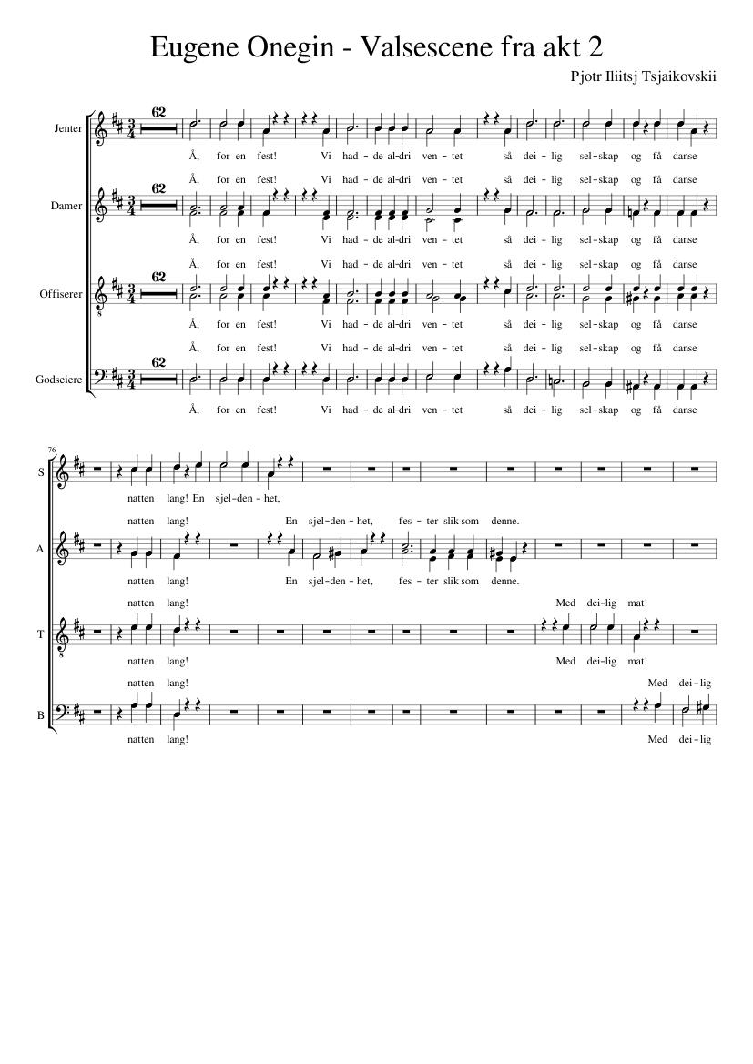 Eugene Onegin - akt 2 valsescene VRÆL