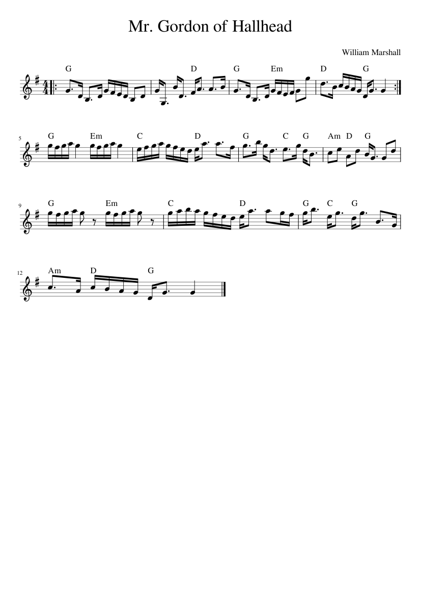 Mr. Gordon of Hallhead