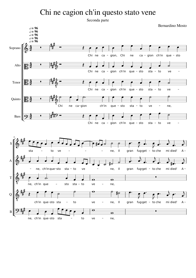 Chi ne cagion (secunda parte)