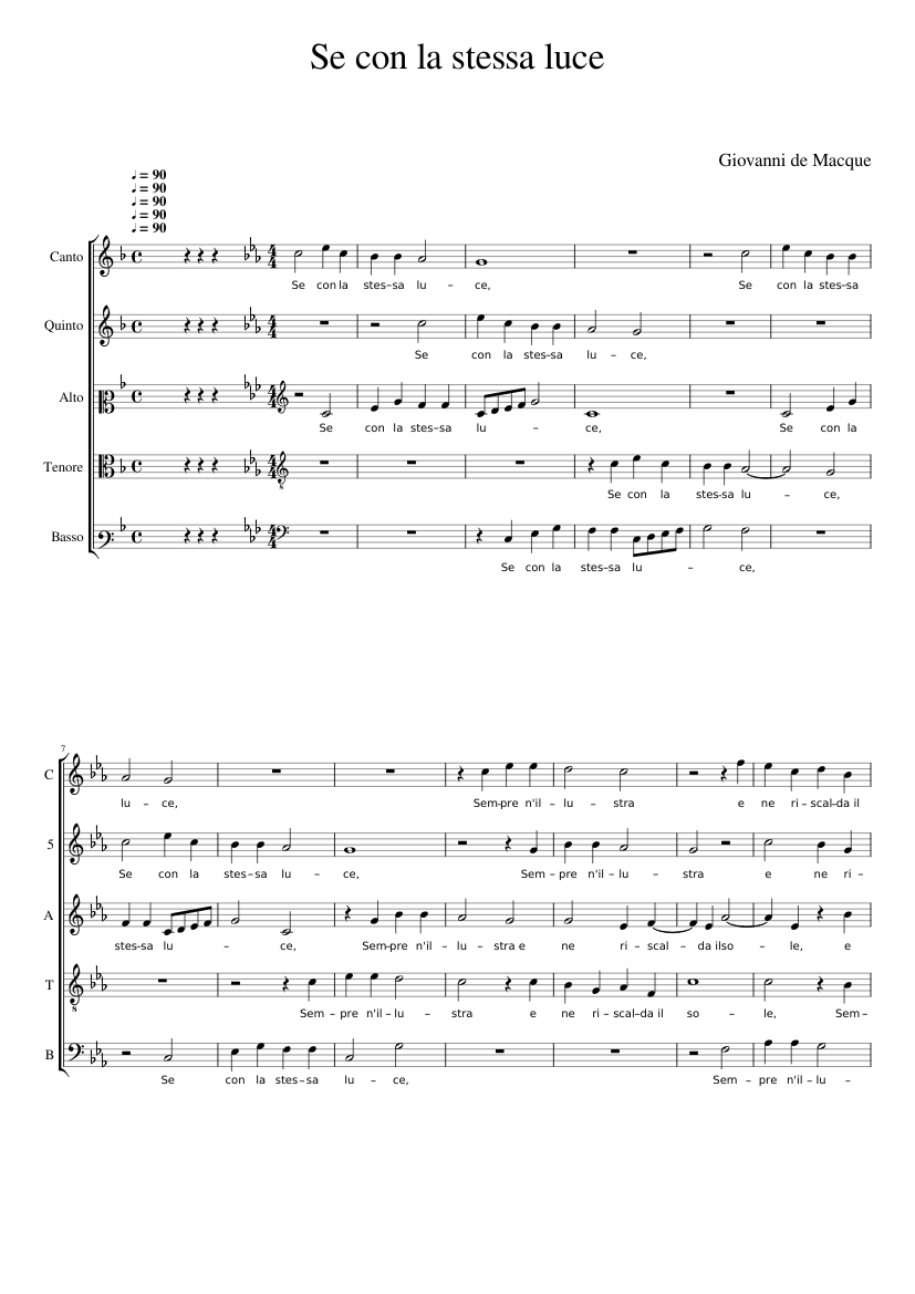 Se con la stessa luce