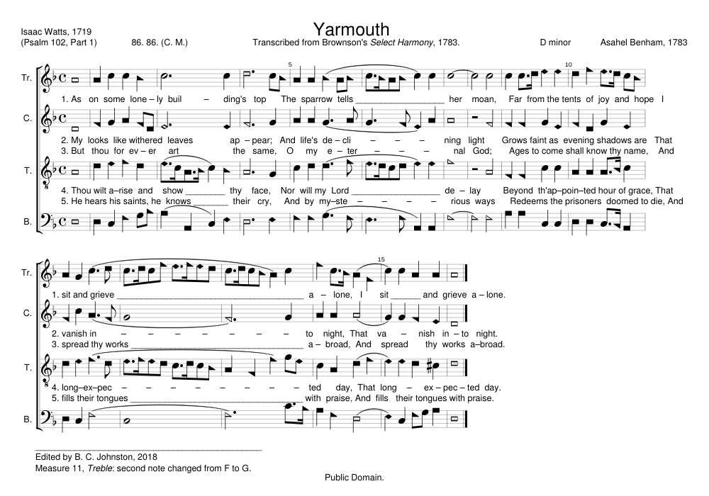 Yarmouth - Asahel Benham