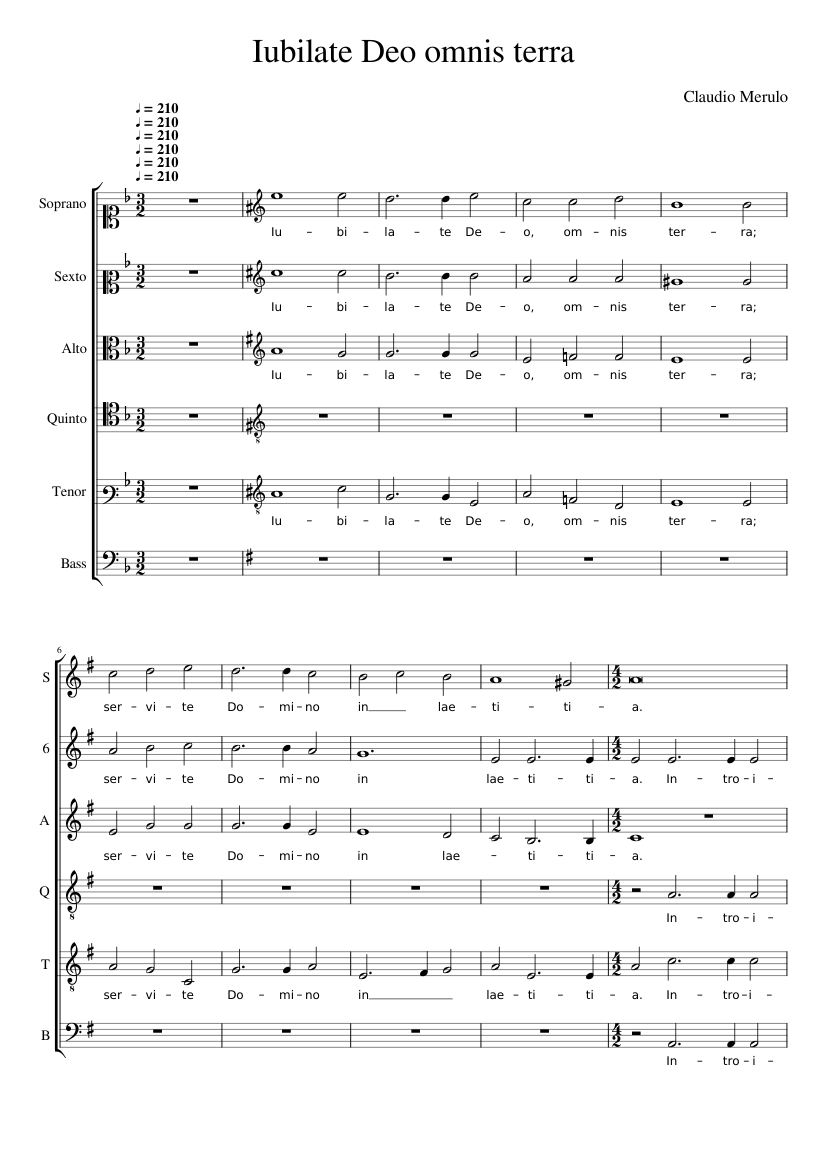 Iubilate Deo omnis terra