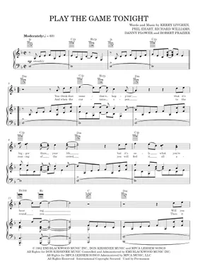 Free Play The Game Tonight by Kansas sheet music