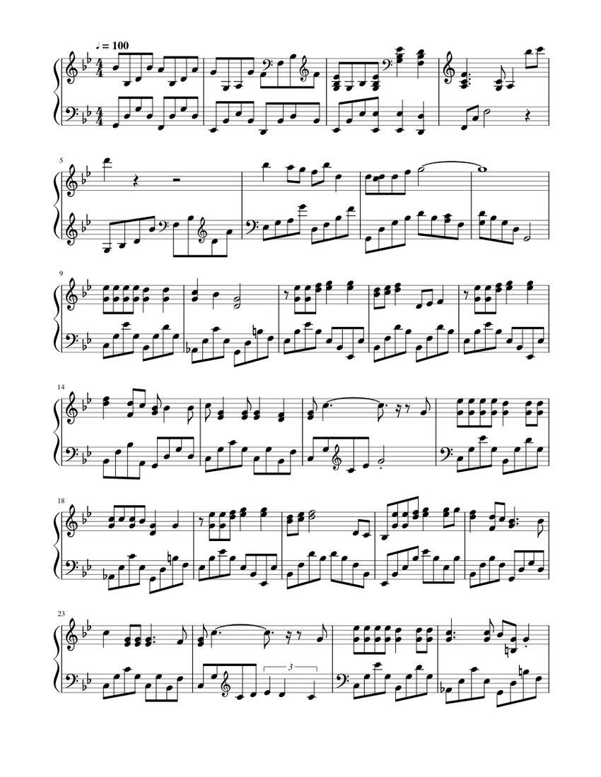 geordie Sheet music for Piano (Solo) | Musescore.com