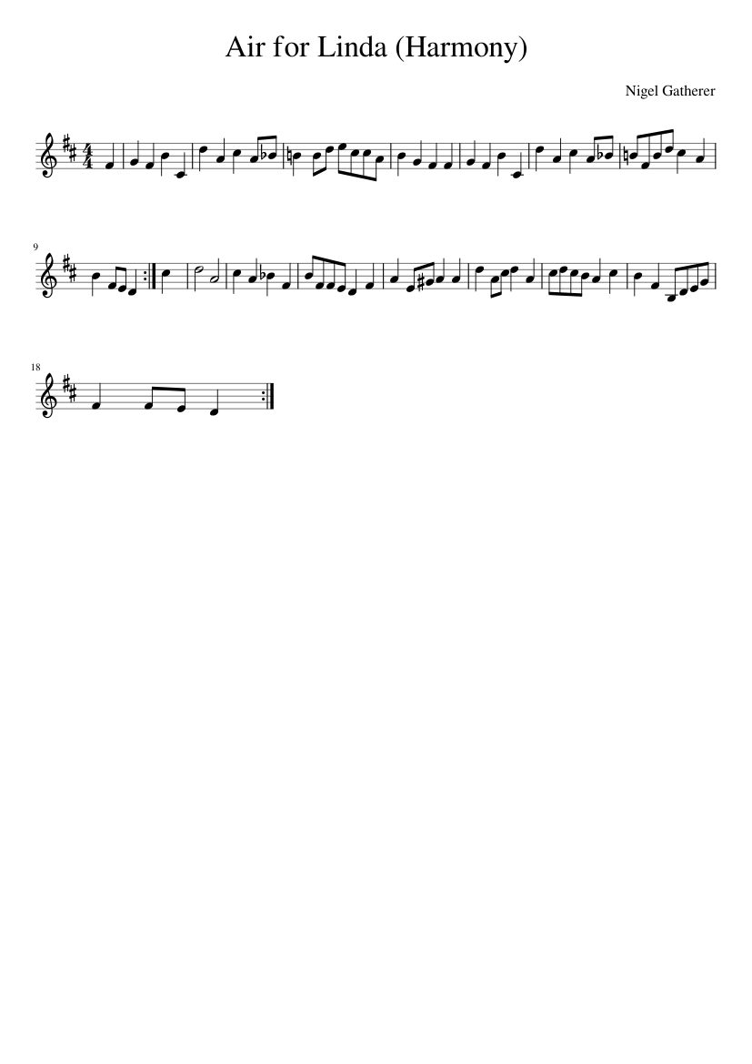 Air for Linda (Harmony)