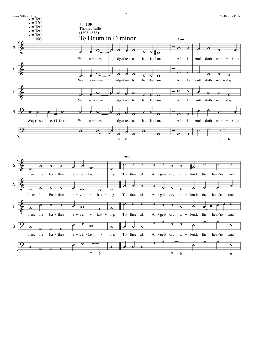 Te Deum in D minor
