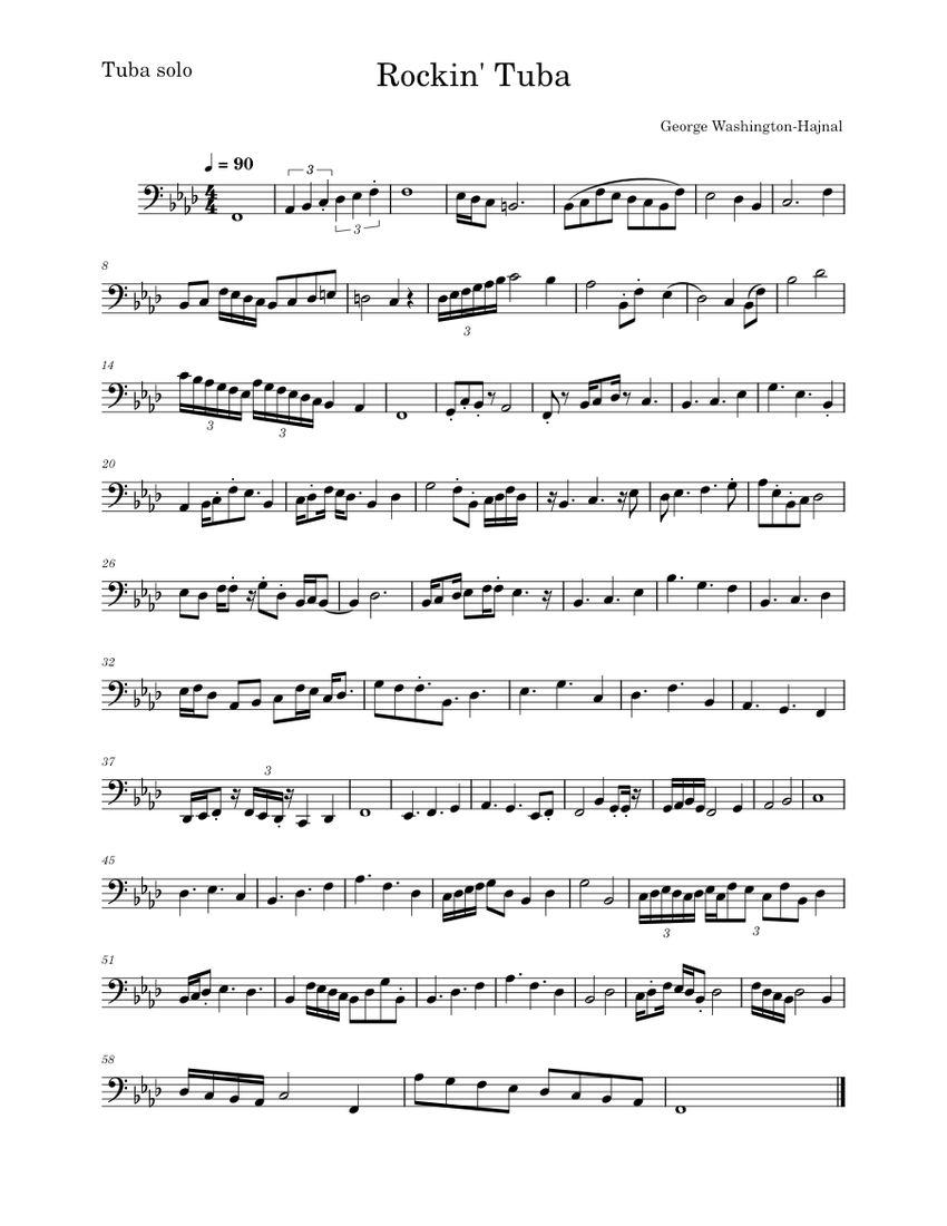Rockin Tuba Sheet music for Tuba (Solo)