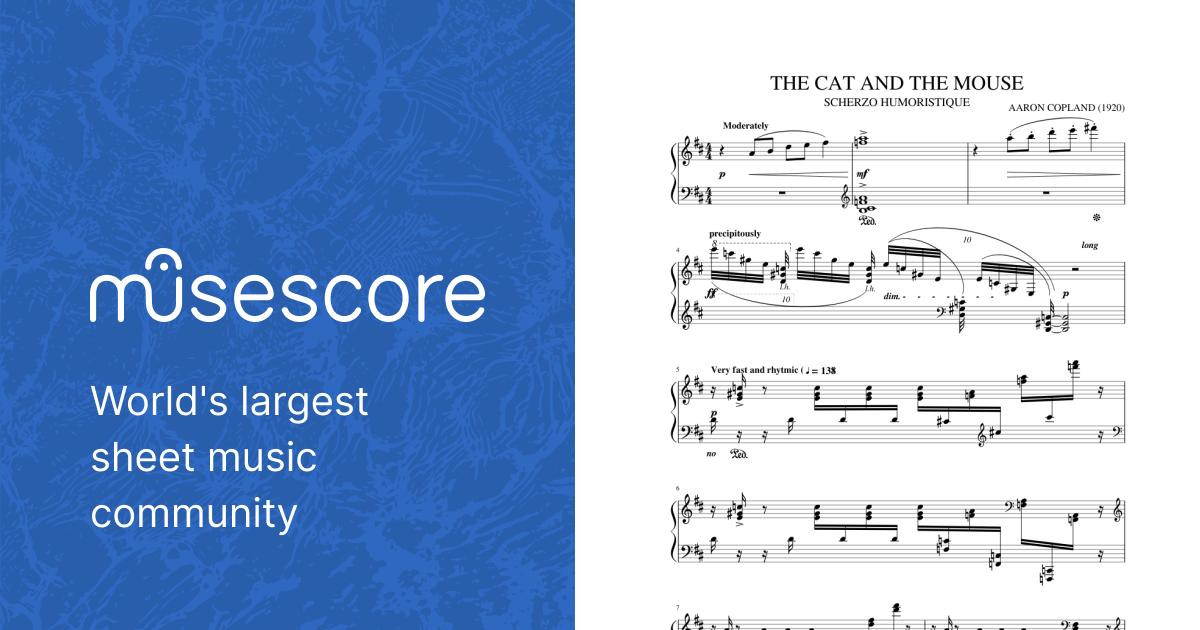 THE CAT AND THE MOUSE Sheet music for Piano (Solo) | Musescore.com