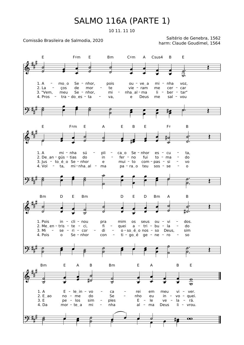 Salmo 116A (Parte 1)