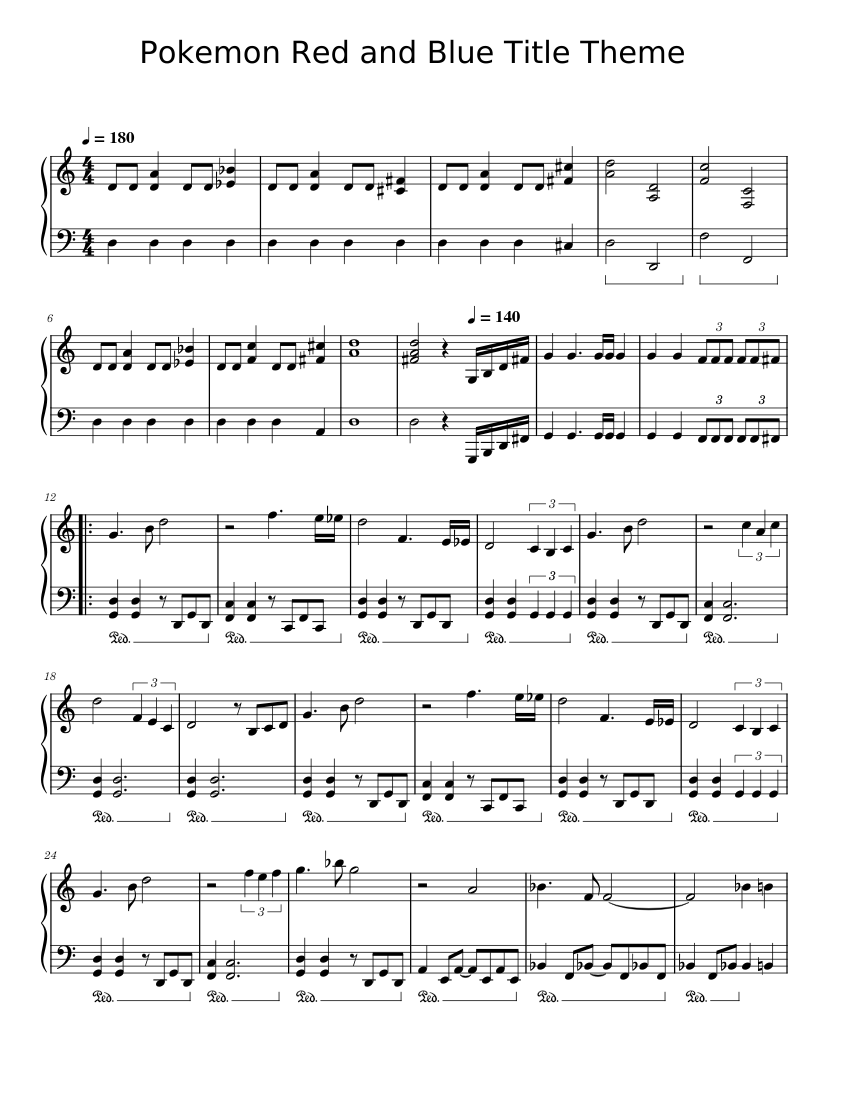 R&B Theme Sheet Music For Piano (Solo) | Musescore.com