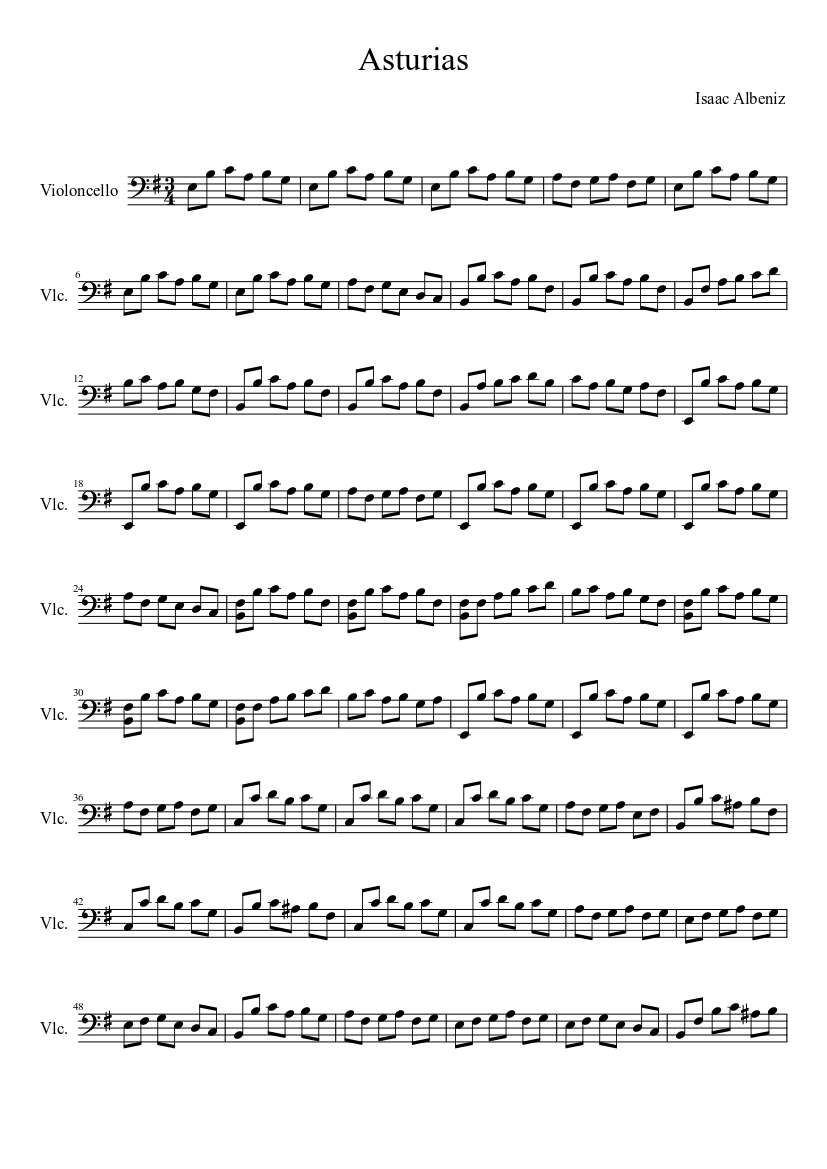 Asturias op. 47 No.5