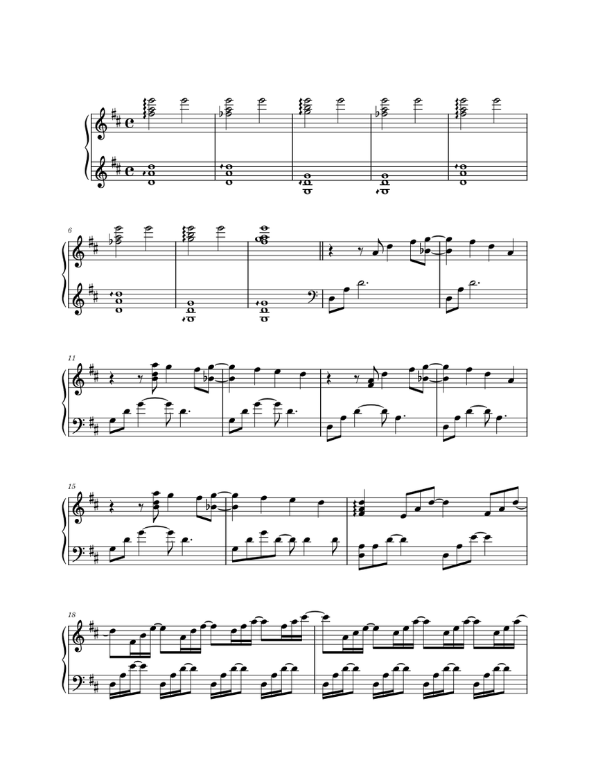 Cherry Blossom Extract (Oukashou) Sheet music for Piano (Solo) |  Musescore.com