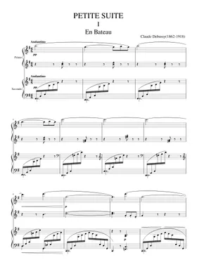 Free Petite Suite by Claude Debussy sheet music | Download PDF or print on  Musescore.com