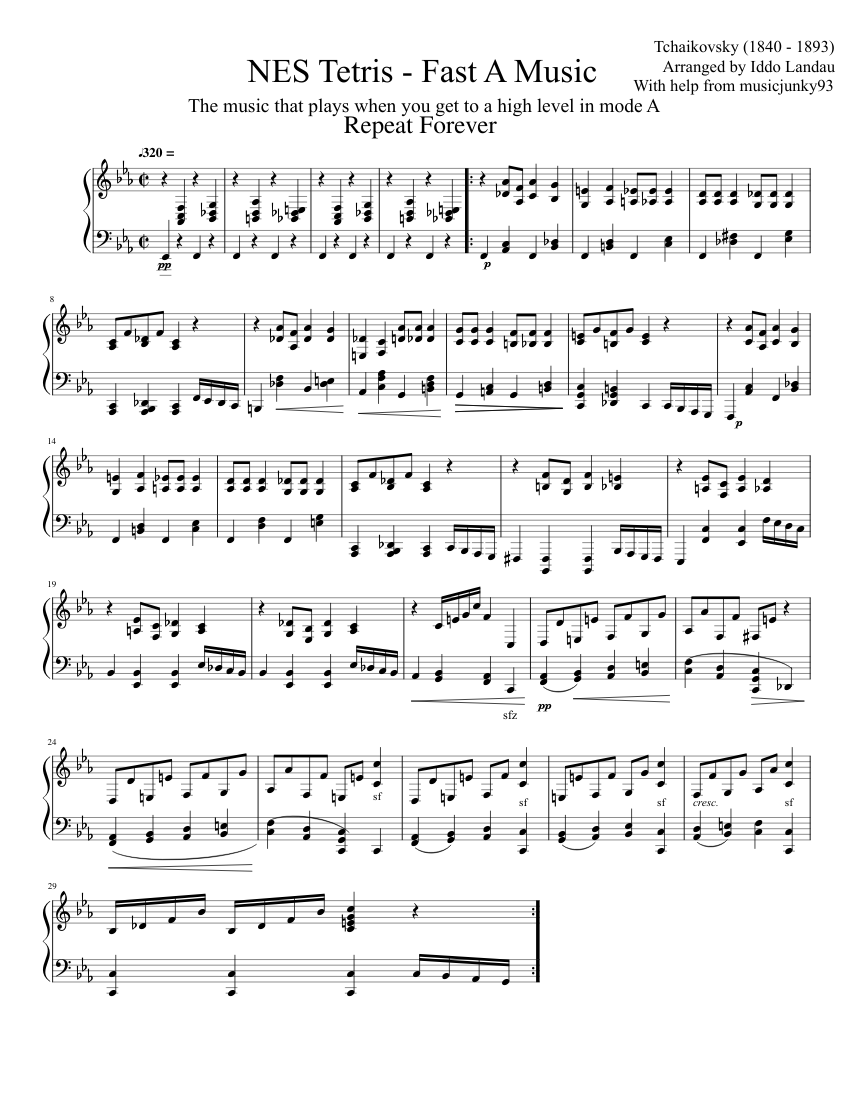 Tetris Theme A Fast