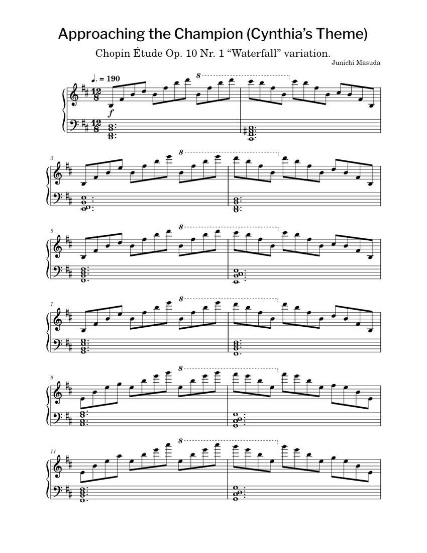 Approaching Cynthia in the style of Chopin Op. 10 Nr. 1 - Junichi