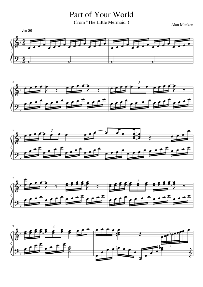 the little mermaid - part of your world