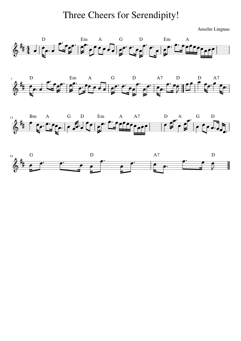 Three Cheers for Serendipity!