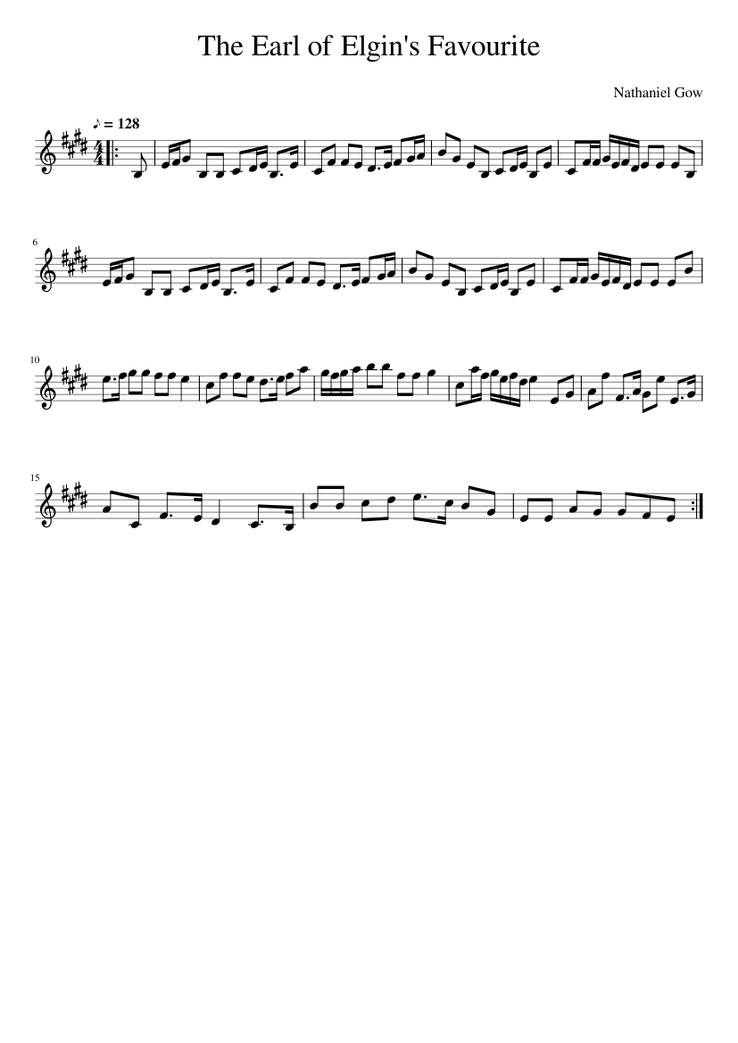 The Earl of Elgin's Favourite