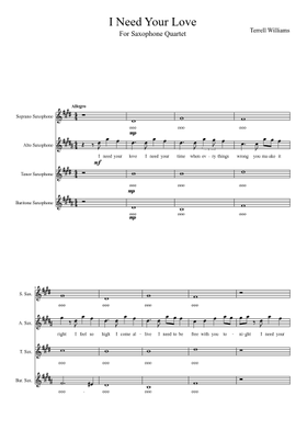 I Need Your Love Sheet Music Free Download In Pdf Or Midi On Musescore Com